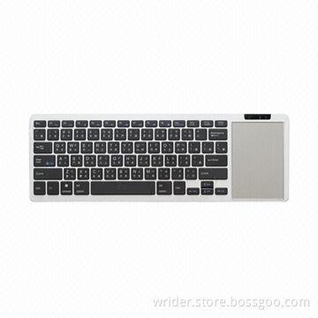 Touchpad Keyboard with 2.4GHz Frequency, FCC and CE Marks